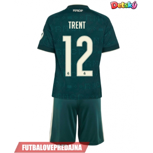 Lacne Dětský Futbalové dres Real Madrid Alexander-Arnold #12 2026-27 Krátky Rukáv - Preč (+ trenírky)